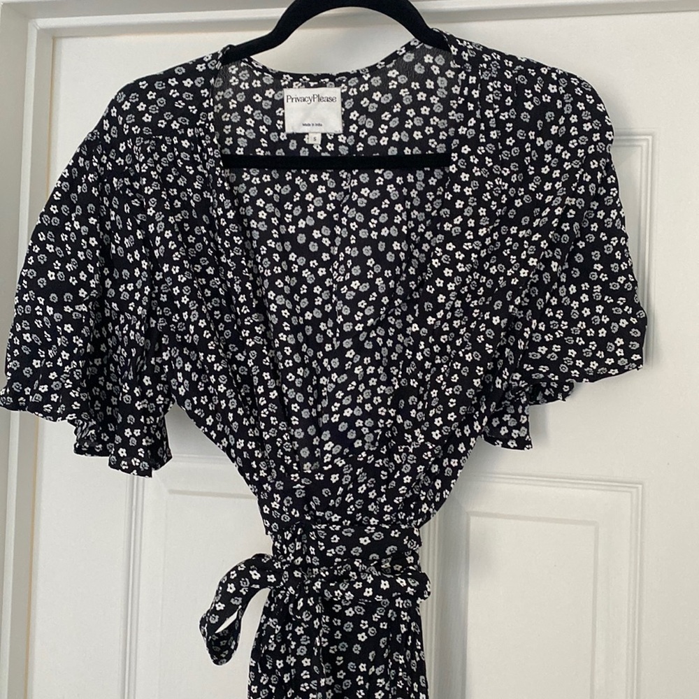 Privacy please wrap plaza dress NWOT